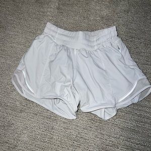 white lulu shorts